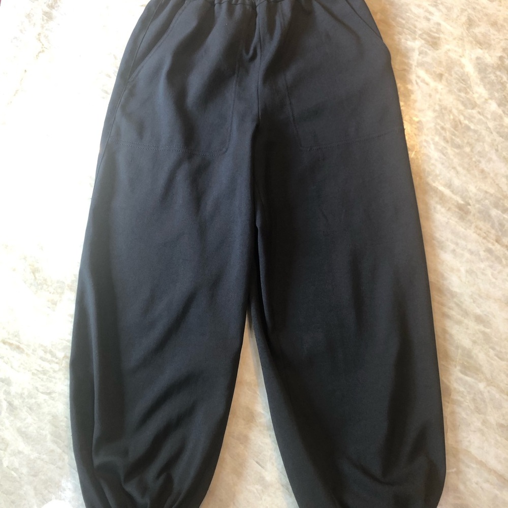 Tibi woman’s black pants size XXS. Elastic waistband and at ankles.